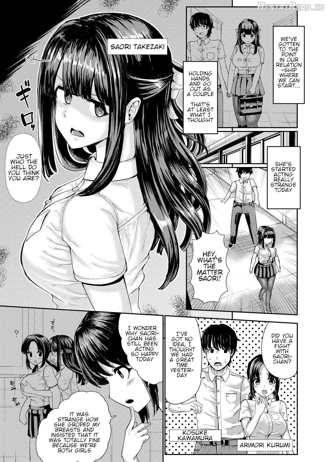 Kanojo to Oji-san no Karada ga Irekawaru TSF Chapter 1 - page 2