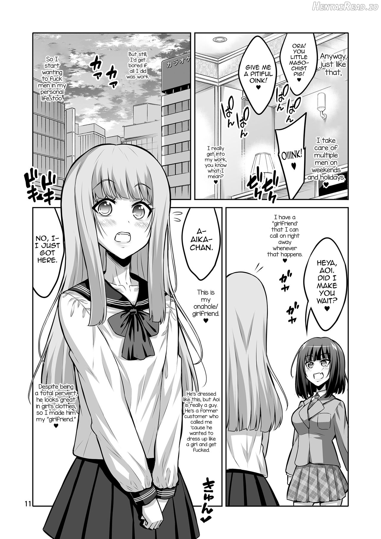 Otokonoko ga Futanari JK DeliHeal o Yondara Byou de Mesu Ochi shichaimashita. Chapter 2 - page 10