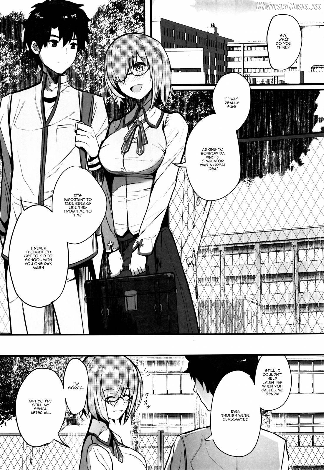 Mash to Koukou Seikatsu Seifuku Hatsu Ecchi Hen Chapter 1 - page 2