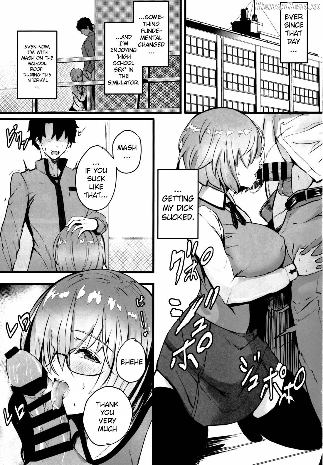 Mash to Koukou Seikatsu Seifuku Hatsu Ecchi Hen Chapter 2 - page 2