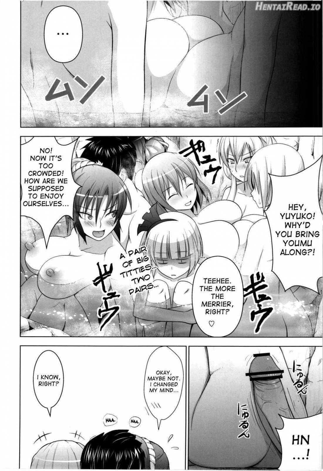 Onsen de Boin-Boin Aneki-tachi ni Bokki wo Misetsukeru Hon Chapter 1 - page 10