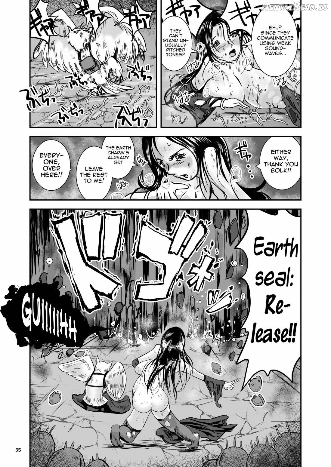 Oonamekuji to Kurokami no Mahoutsukai Chapter 1 - page 34