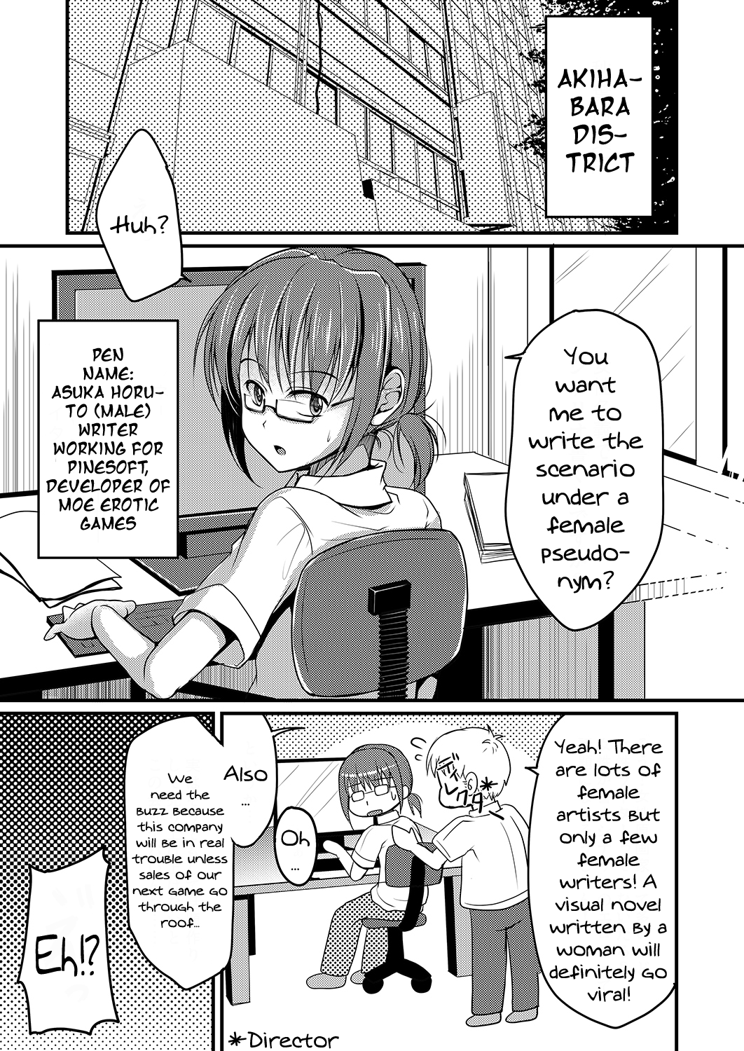 Urenai Eroge Writer ga Josou Shite Onnanoko no Kimochi o Benkyou Shite Mita 3 Chapter 1 - page 2