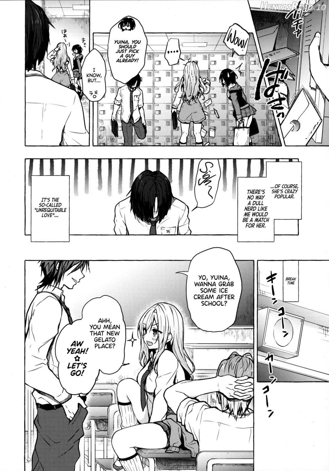 Gyaru Yuina-chan to Ecchi -Kataomoi no Kanojo ga Boku ni Sekimen!? Chapter 1 - page 3