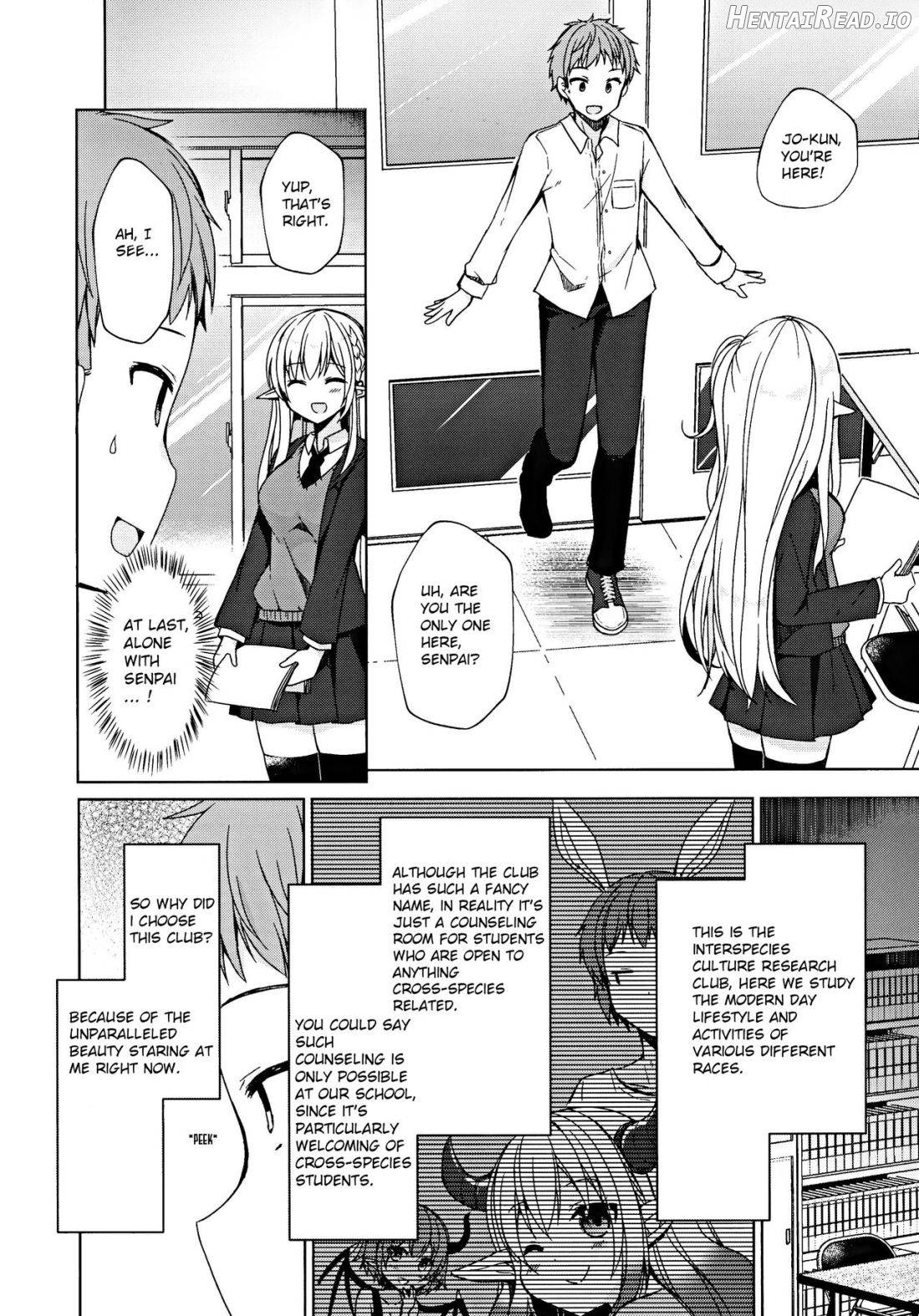 Fujun Ishu Kouyuu Ore to Elf Senpai no Love Love Saimin Seikatsu Chapter 1 - page 3