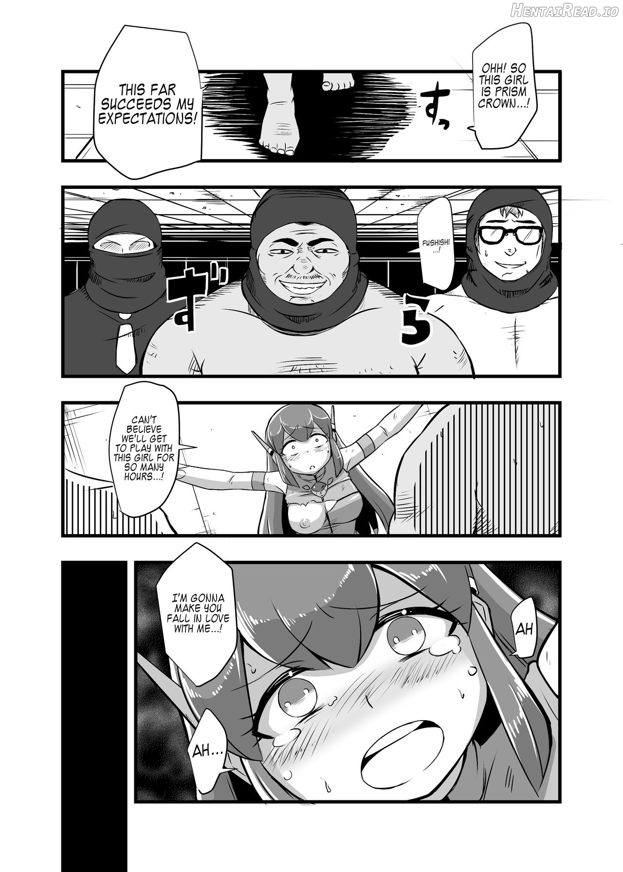 Aku no Soshiki ni Haiboku Shite Ryoujoku Sareru Henshin Heroine Prism Crown Chapter 1 - page 57