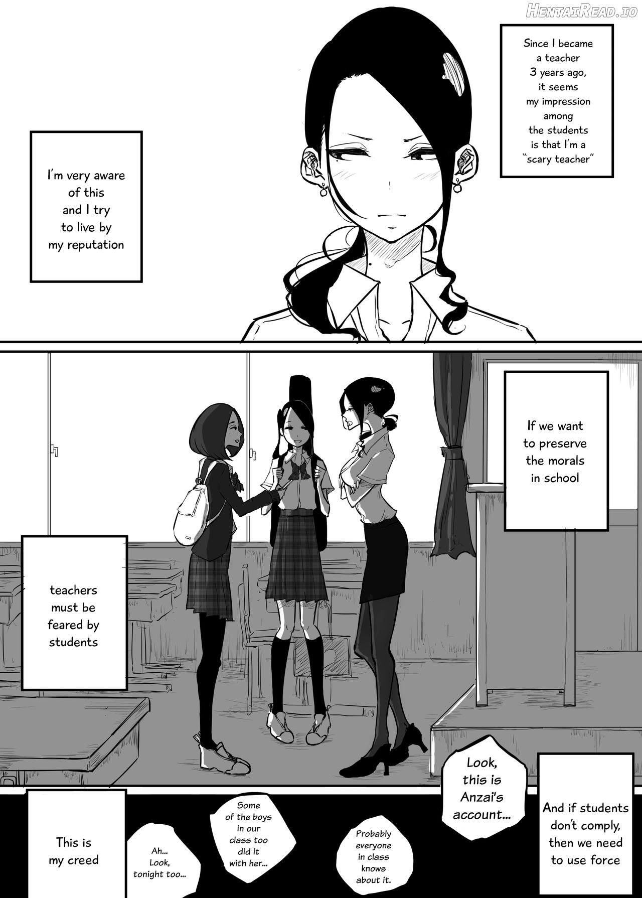 Sparta Sensei ga Oshiego no Bitch Gal ni Ecchi na Koto Sareru Hanashi Chapter 1 - page 8