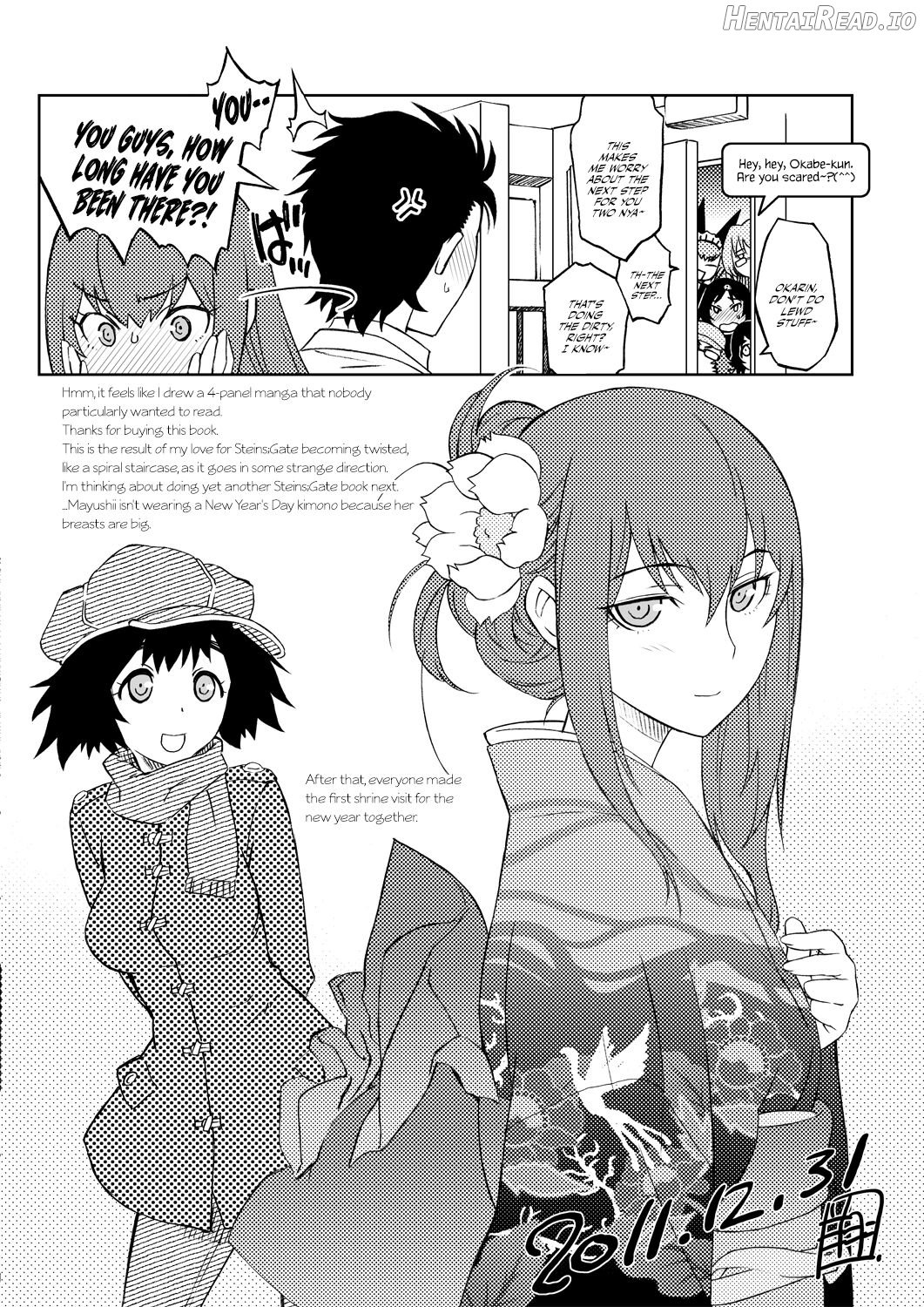 Makise Kurisu Maid Bikini de Namahame Sex Chitsunai Shasei Chapter 1 - page 27