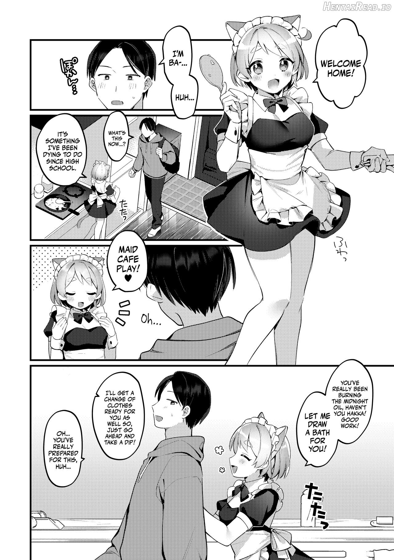 Futanari Maid no Kanojo ni Gohoushi Sareru Kai Chapter 3 - page 4