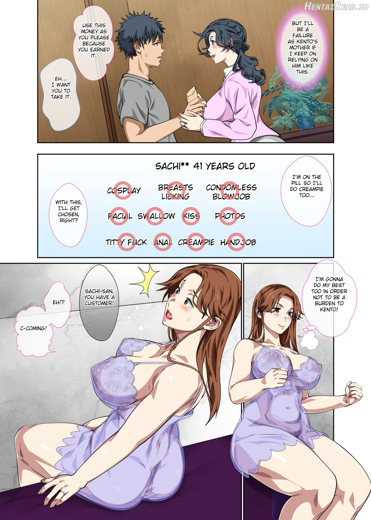 Jimi dakedo Eroi Karada Shita Okaa-san o Fuuzoku Ochi Sunzen de Sukutta Boshi Soukan - Edited Version Chapter 1 - page 7