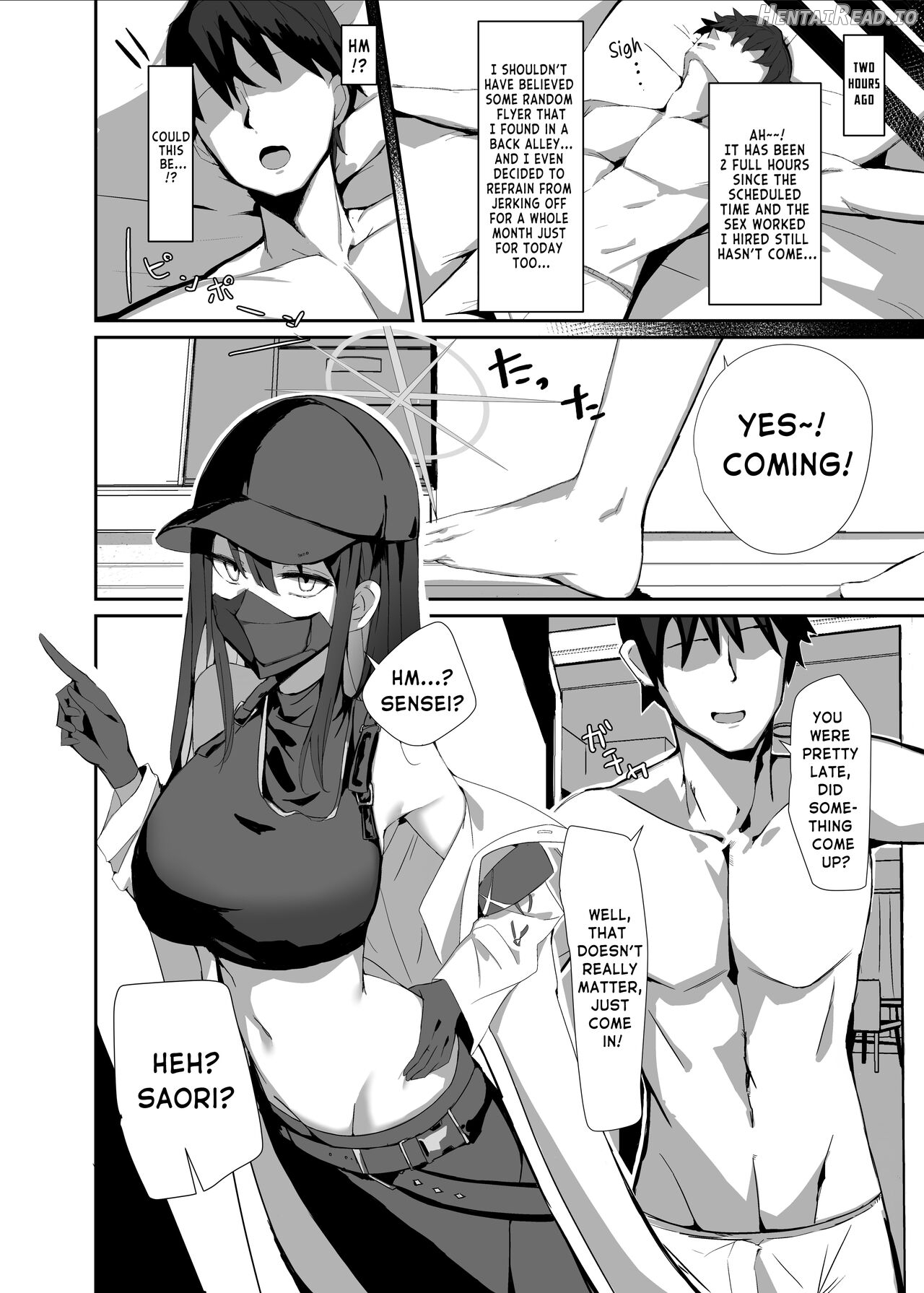 DeliHeal Yondara Saori ga Kite Sonomama Ecchi Suru Hon Chapter 1 - page 4