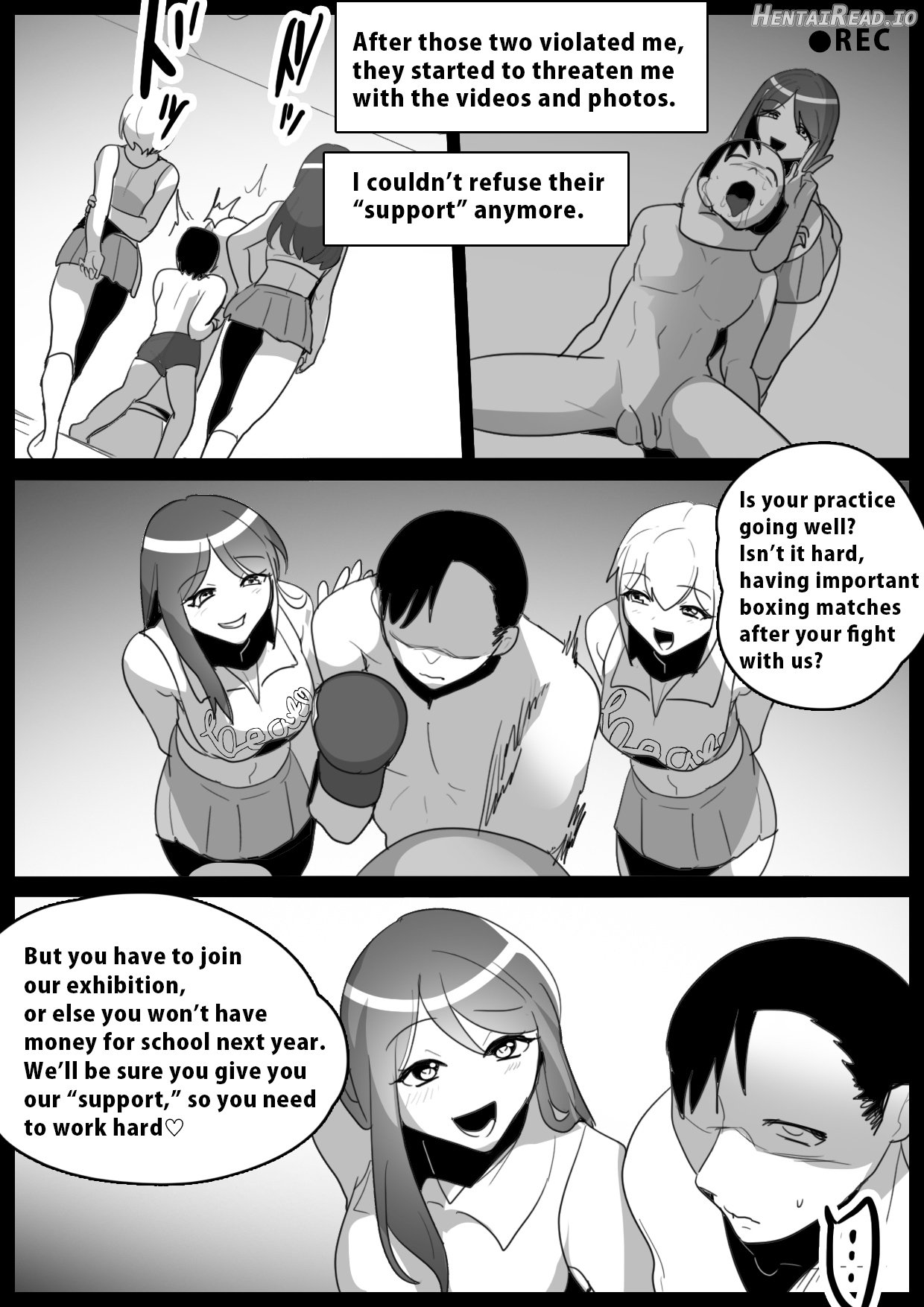 Cheerleaders Corrupt Me Into Their Masochistic Sandbag Chapter 1 - page 12