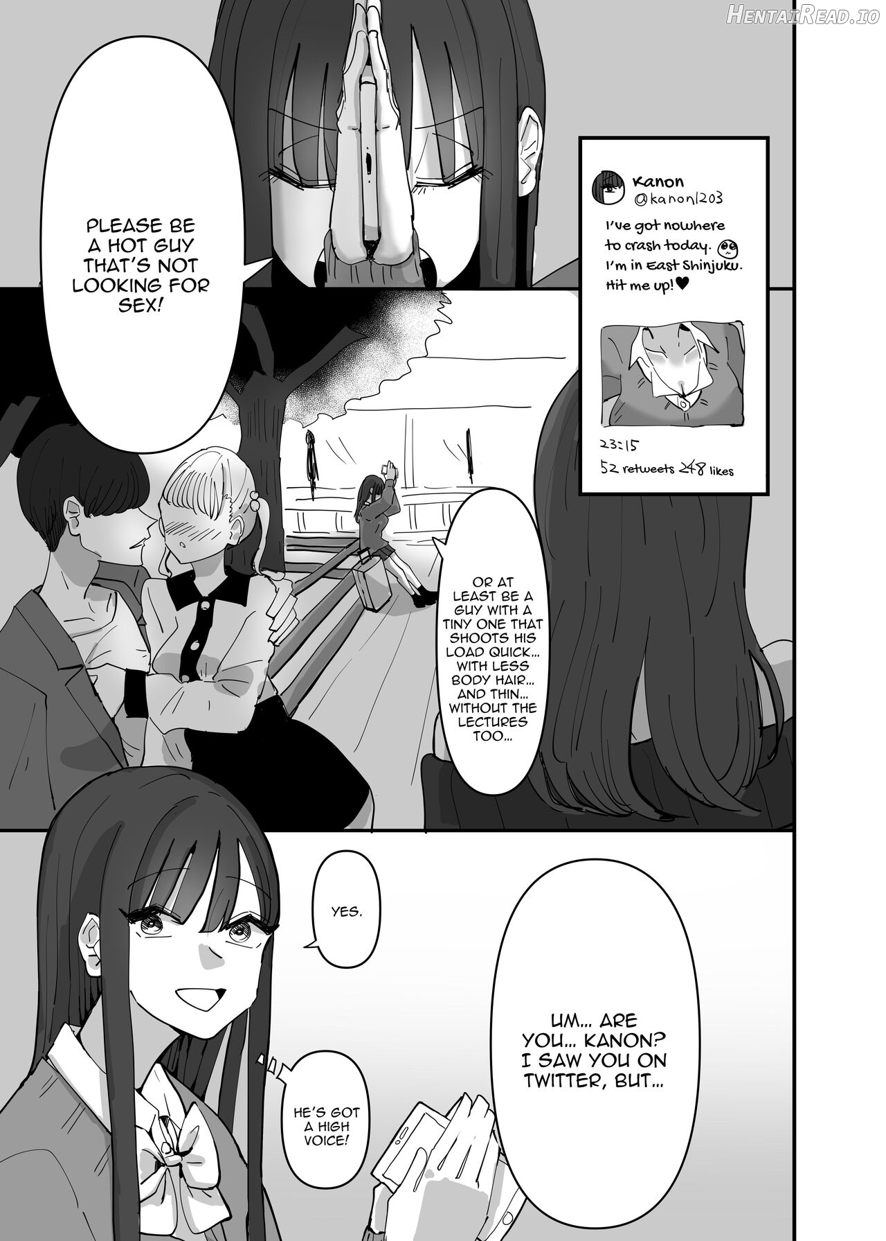 SNS de Tomarasete Kureru Hito o Boshuu Shitara Echiechi Onee-san ga Yattekita Hanashi Chapter 1 - page 2