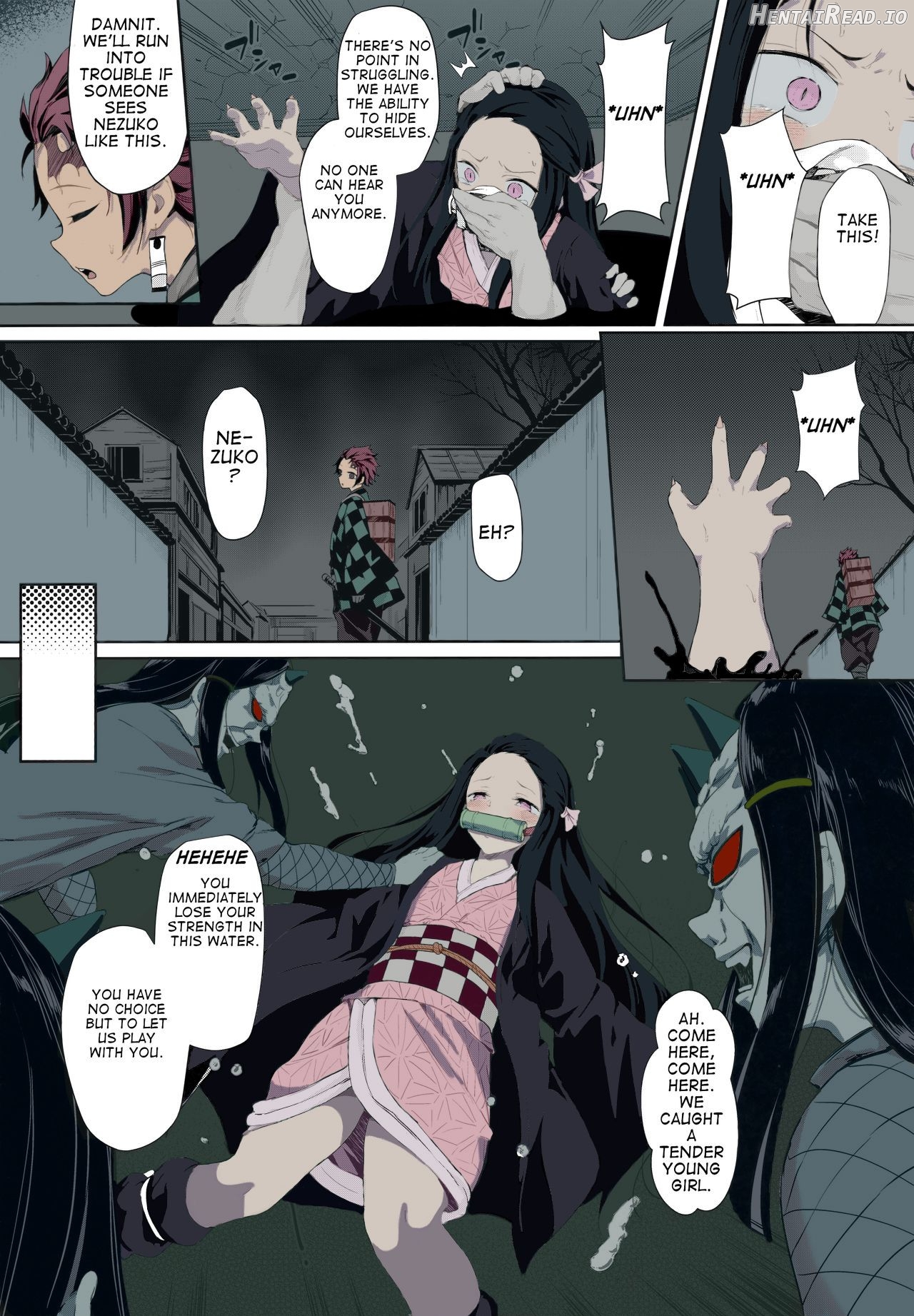 Moshi Nezuko ga Warui Hito ni Tsukamattara... - Colorized Chapter 1 - page 3