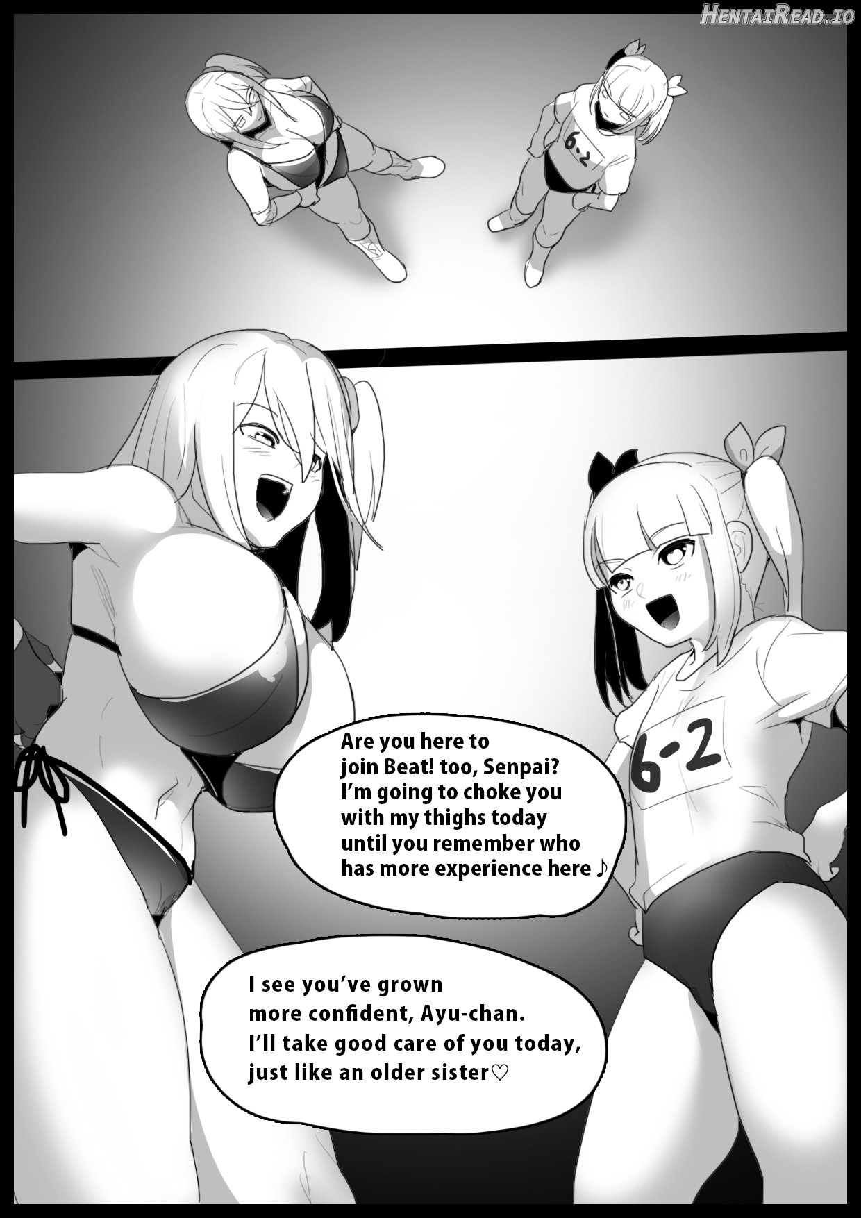 Girls Beat! Plus - Ayu vs Hinano Chapter 13 - page 2