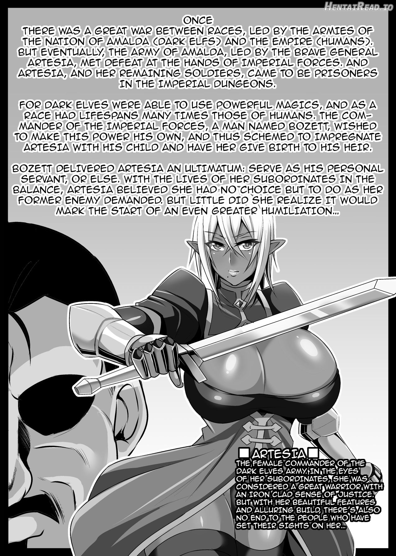 Onna Shougun Artesia - Dark Elf Haramase Choukyou Kiroku Chapter 1 - page 2