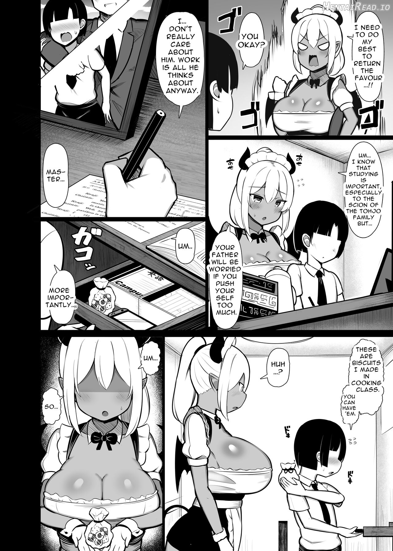 Goshujin-sama no Ochinchin wa Yuzurenai ~Succubus Maid to Nukirobo Maid~ Chapter 1 - page 3