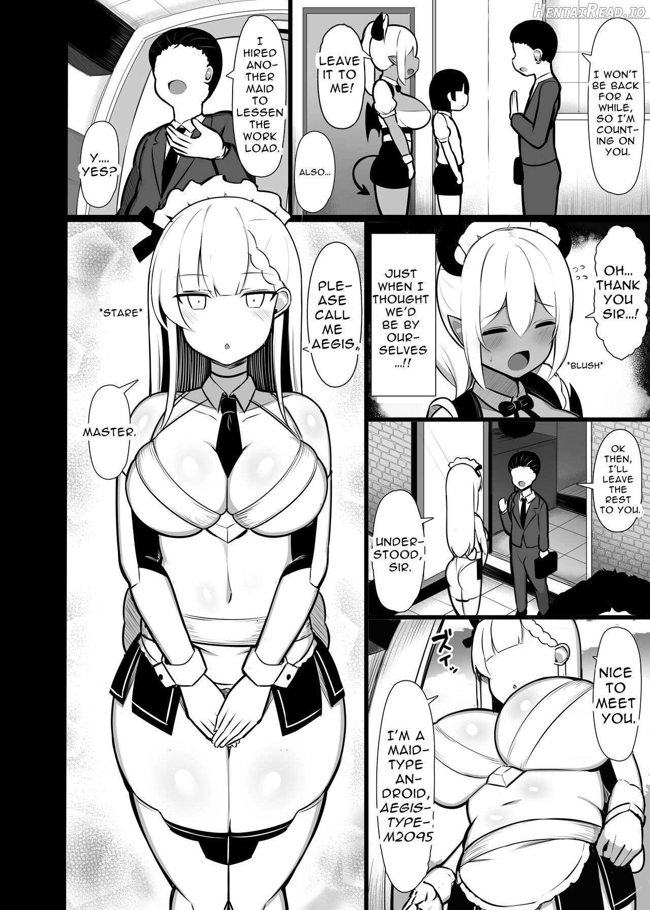 Goshujin-sama no Ochinchin wa Yuzurenai ~Succubus Maid to Nukirobo Maid~ Chapter 1 - page 5