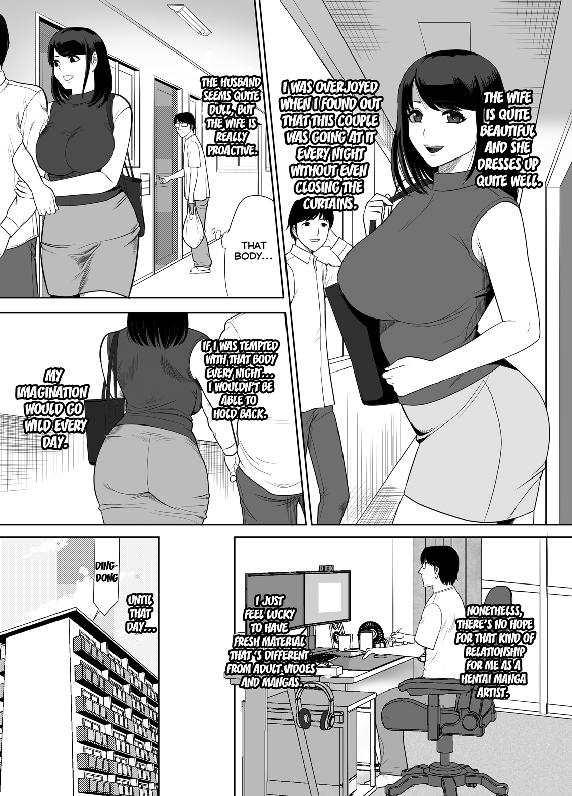 Danchi no Tonari no Oku-san UR de NT~R Chapter 1 - page 6