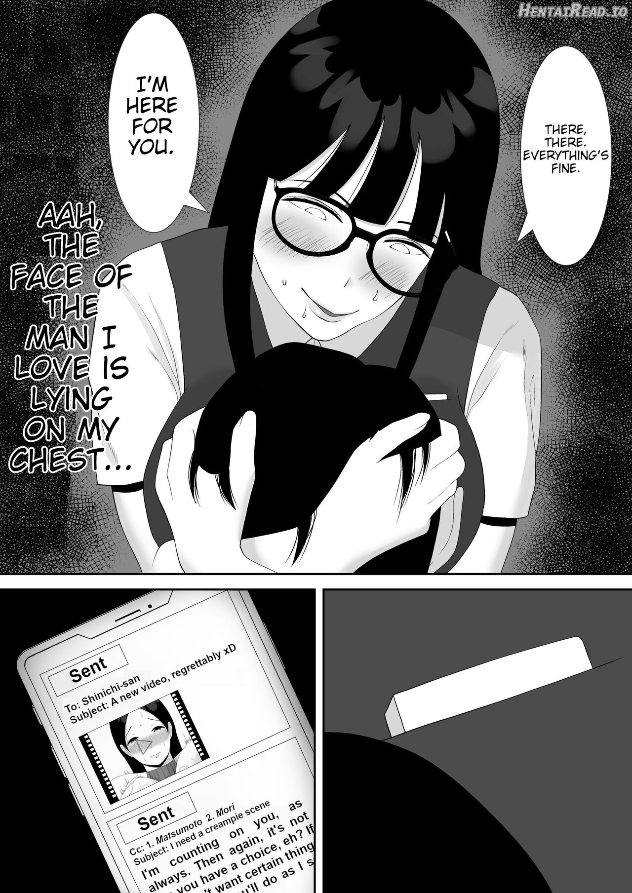 Tsuma no Douga ga Okuraretekimasu ~Dekachin Zetsurin Fukumen Otoko ni Netorareta MuchiMuchi Kyonyuu Seiso Tsuma~ Chapter 1 - page 58