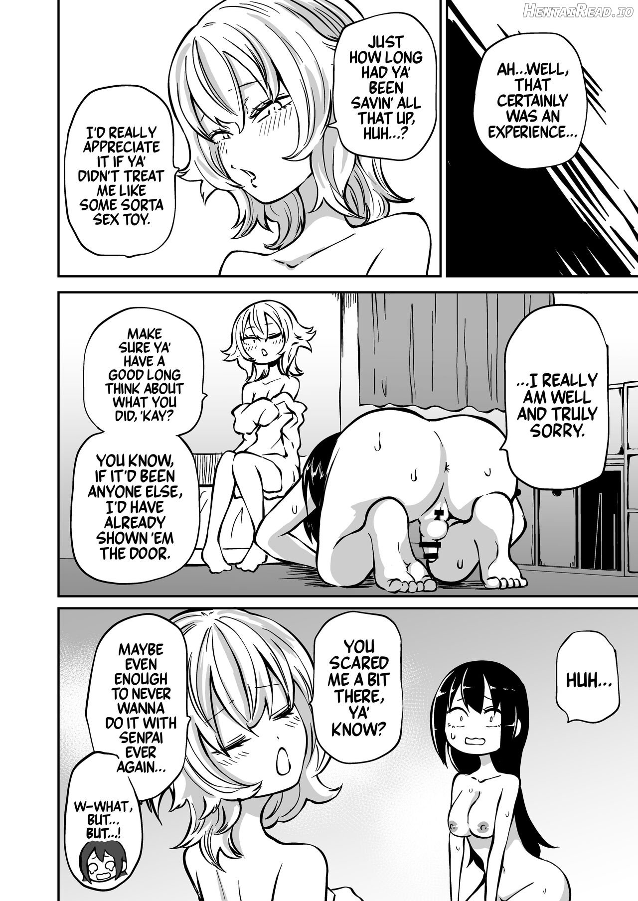 Doutei Futanari Senpai Bitch Kouhai no Amaama Fudeoroshi Chapter 1 - page 37