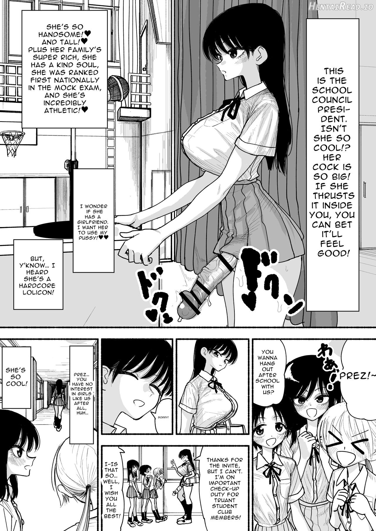 Futoukou no Onnanoko wo Onaho Atsukai de Tanetsuke Koubi Shimakuru Futanari Seito Kaichou-san Chapter 1 - page 2