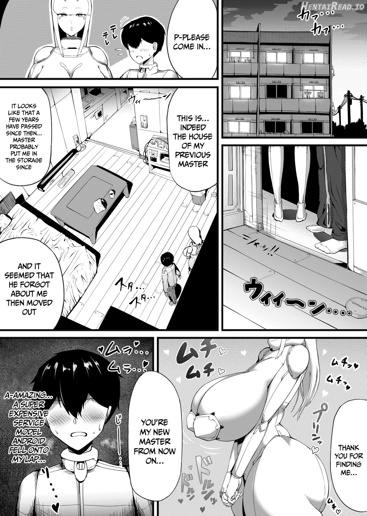 Bakunyuu Android Onee-san ni Ingo Maso Seme Seishori sareru Chapter 1 - page 3