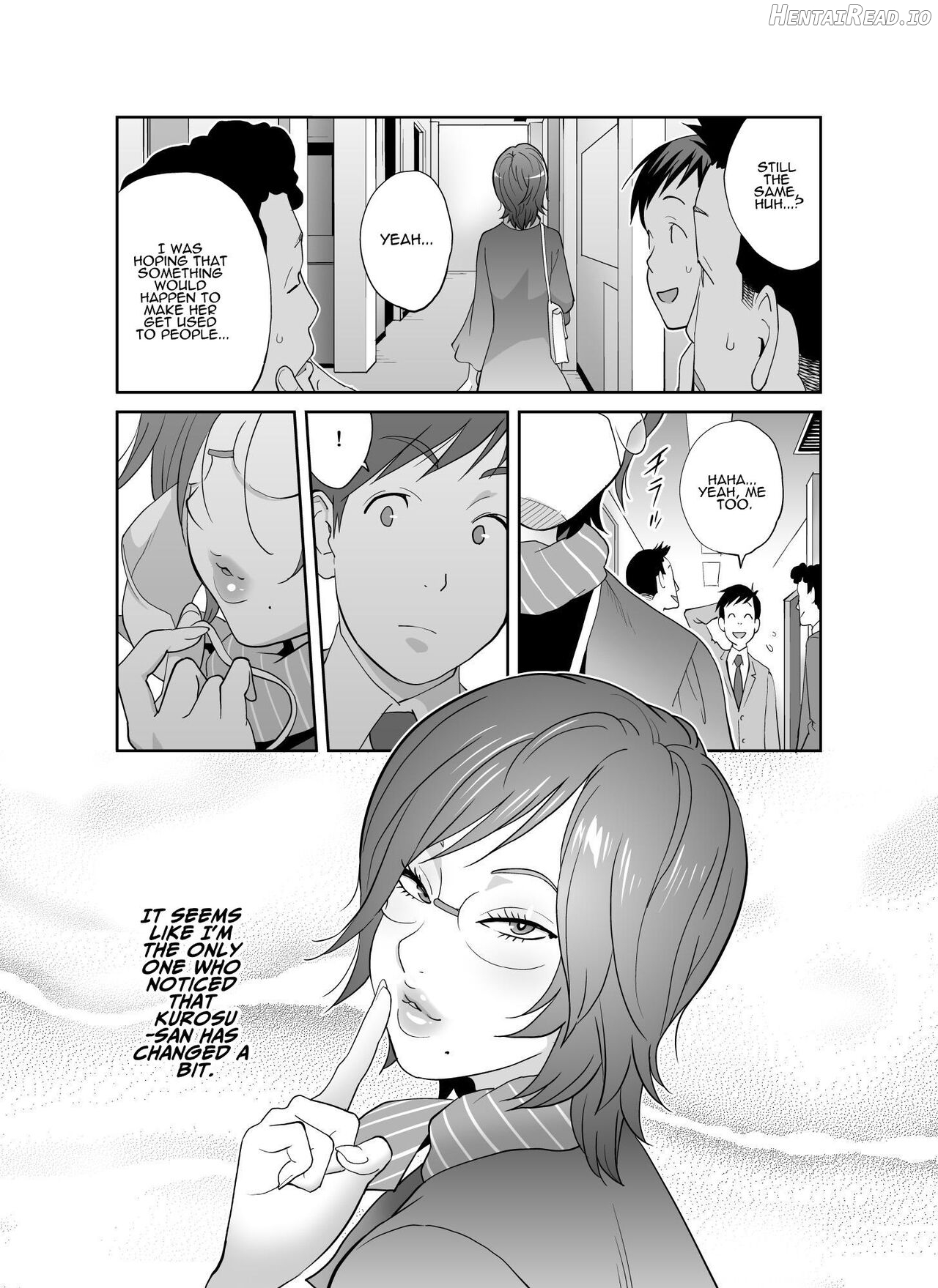 Keiri no Sanpakugan Kyonyuu Kurosuu-san no Sugao wa Dare mo Shiranai Chapter 1 - page 36