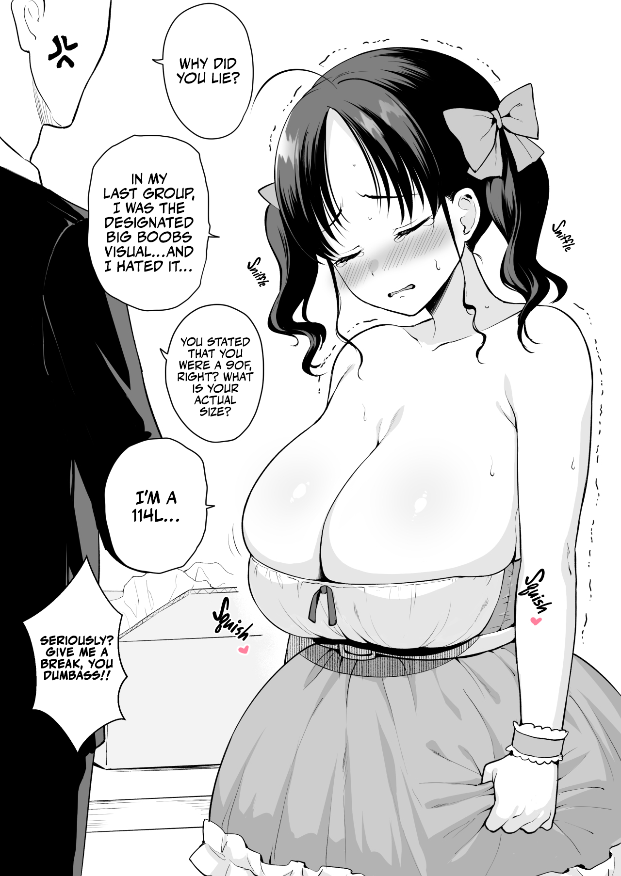 Bust Size no Gyaku Saba Shinkoku ga Barete P-san ni Oshioki Sex o Kimerareru Nagachichi Chika Idol Chapter 1 - page 1