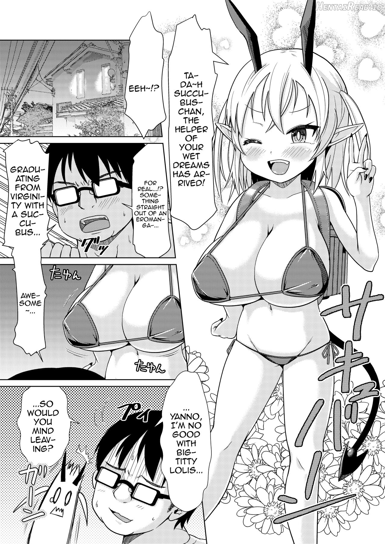 Mesugaki Succubus-chan, Hatsu Shigoto de Wakaraserareru. Chapter 1 - page 2