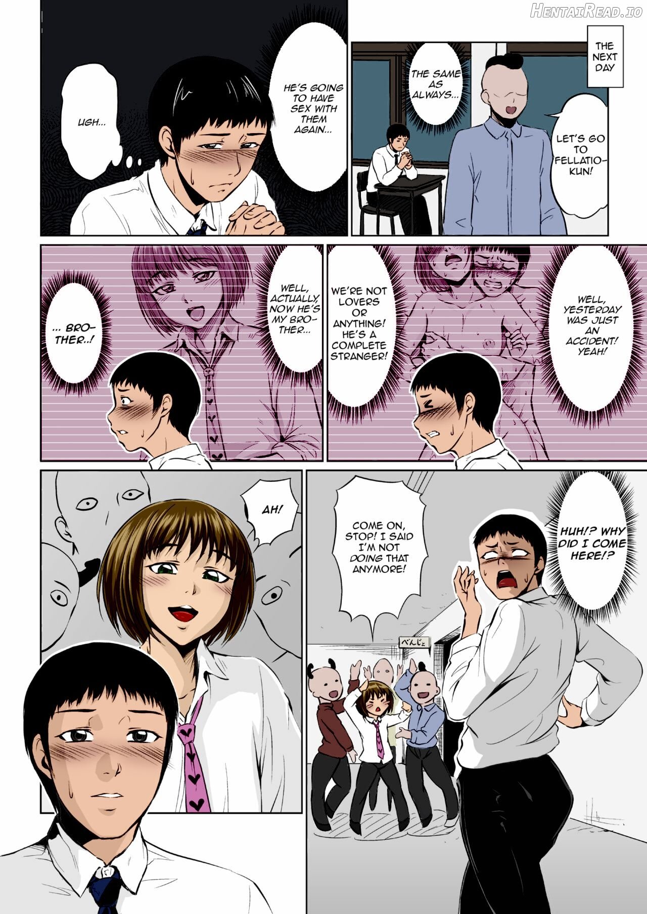 Fellatio Kouhai, Otouto ni naru - Colorized Chapter 1 - page 14