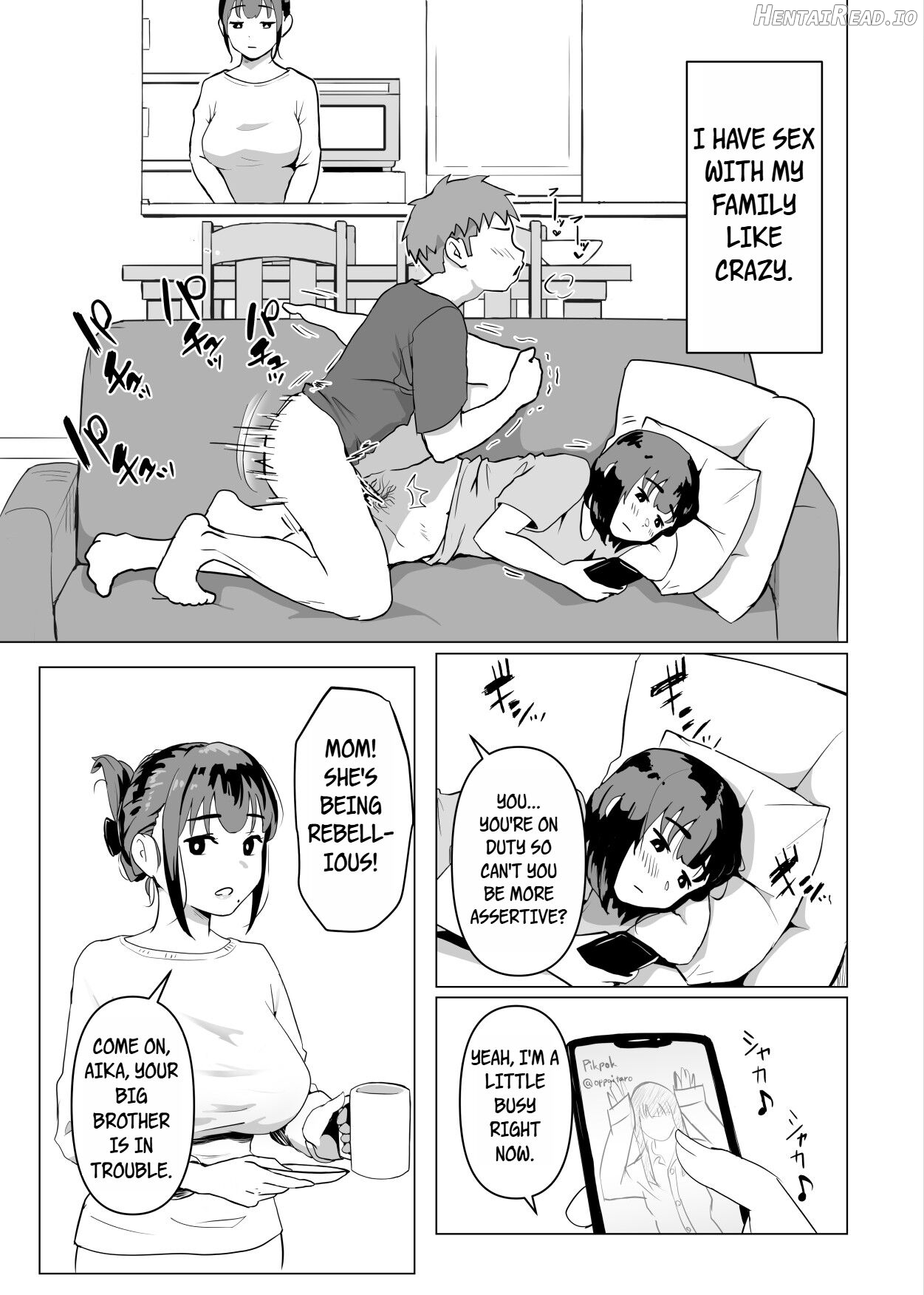 Uchi de wa Kazoku Sex wa Joushiki Rashii Chapter 1 - page 16