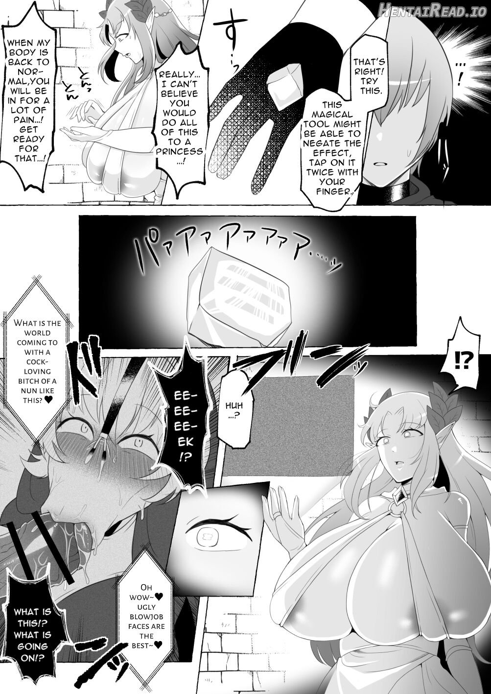 [Elf Oujo Buzama Gehin Osu Och] Mikudashiteta Otoko Ika no Gehin Chinpo Nou ni Natte Elf Bijo-tachi ni Nakadashi Shimakutta Ageku Shasei no Tame ni Buzama Sarashite Daiji na Kuni made Horoboshichau Hanashi Chapter 1 - page 9