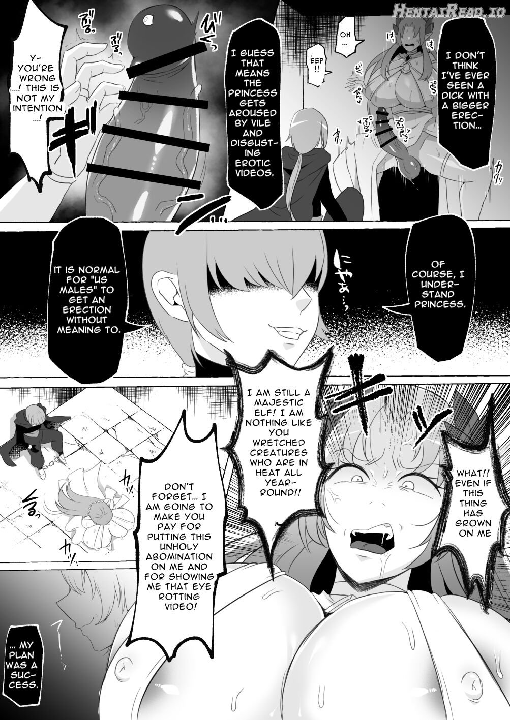 [Elf Oujo Buzama Gehin Osu Och] Mikudashiteta Otoko Ika no Gehin Chinpo Nou ni Natte Elf Bijo-tachi ni Nakadashi Shimakutta Ageku Shasei no Tame ni Buzama Sarashite Daiji na Kuni made Horoboshichau Hanashi Chapter 1 - page 11