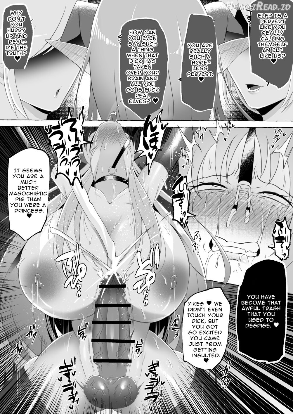 [Elf Oujo Buzama Gehin Osu Och] Mikudashiteta Otoko Ika no Gehin Chinpo Nou ni Natte Elf Bijo-tachi ni Nakadashi Shimakutta Ageku Shasei no Tame ni Buzama Sarashite Daiji na Kuni made Horoboshichau Hanashi Chapter 1 - page 27