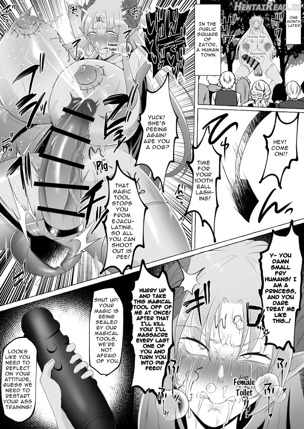 [Elf Oujo Buzama Gehin Osu Och] Mikudashiteta Otoko Ika no Gehin Chinpo Nou ni Natte Elf Bijo-tachi ni Nakadashi Shimakutta Ageku Shasei no Tame ni Buzama Sarashite Daiji na Kuni made Horoboshichau Hanashi Chapter 1 - page 32