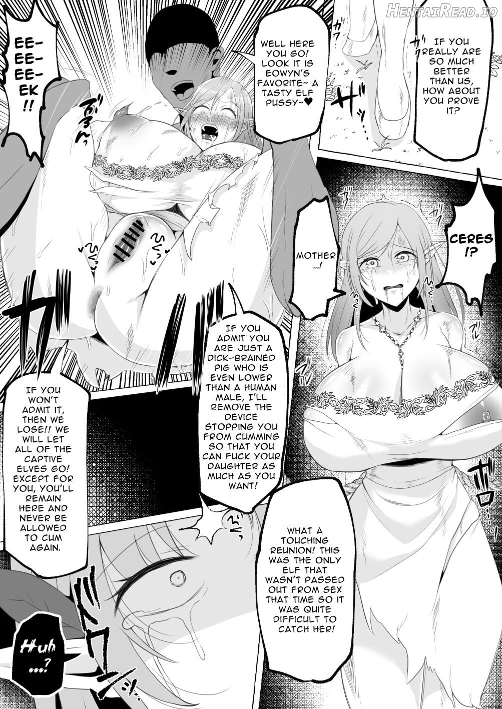 [Elf Oujo Buzama Gehin Osu Och] Mikudashiteta Otoko Ika no Gehin Chinpo Nou ni Natte Elf Bijo-tachi ni Nakadashi Shimakutta Ageku Shasei no Tame ni Buzama Sarashite Daiji na Kuni made Horoboshichau Hanashi Chapter 1 - page 34