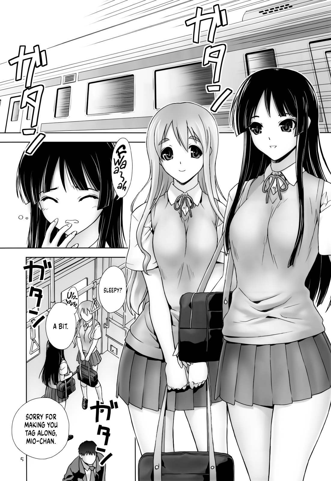 MIO-MUGi Densya Chikan Chapter 1 - page 3