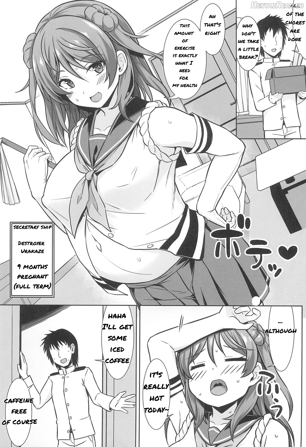 Urakaze-chan ga Ippai Bonyuu Ecchi shite Shussan shite kureru Hon Chapter 1 - page 2