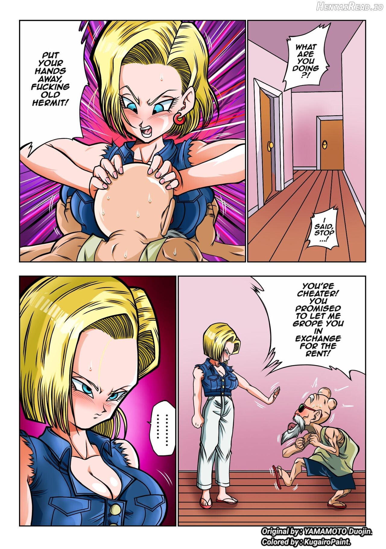 Android 18 vs Master Roshi - Colorized Chapter 1 - page 5