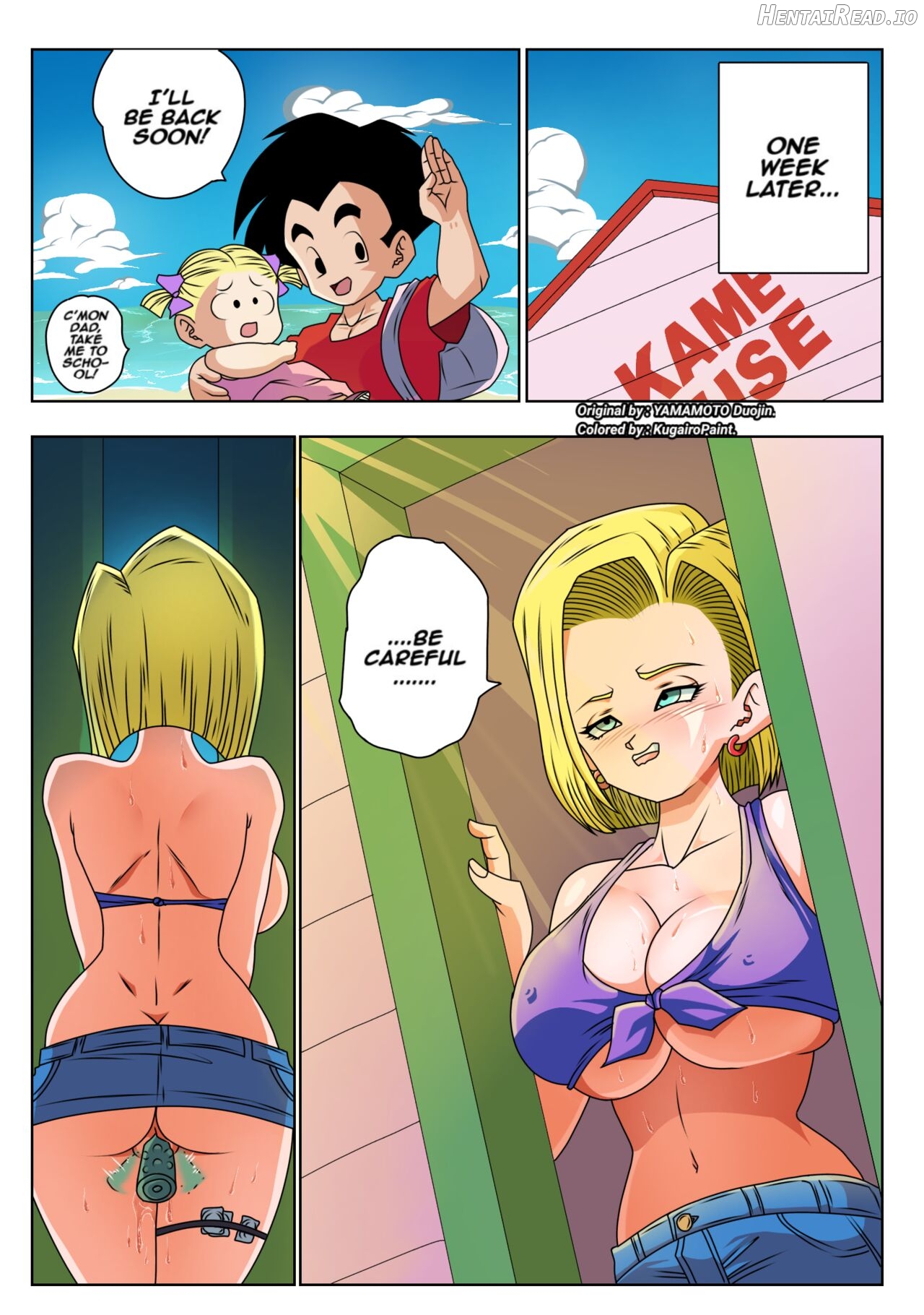 Android 18 vs Master Roshi - Colorized Chapter 1 - page 28