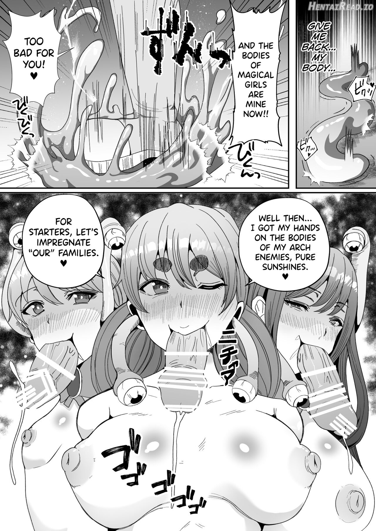 Chinpo ni Kiseisare Kintama ni Jinkaku o Utsusareta Mahou Shoujo Chapter 1 - page 36