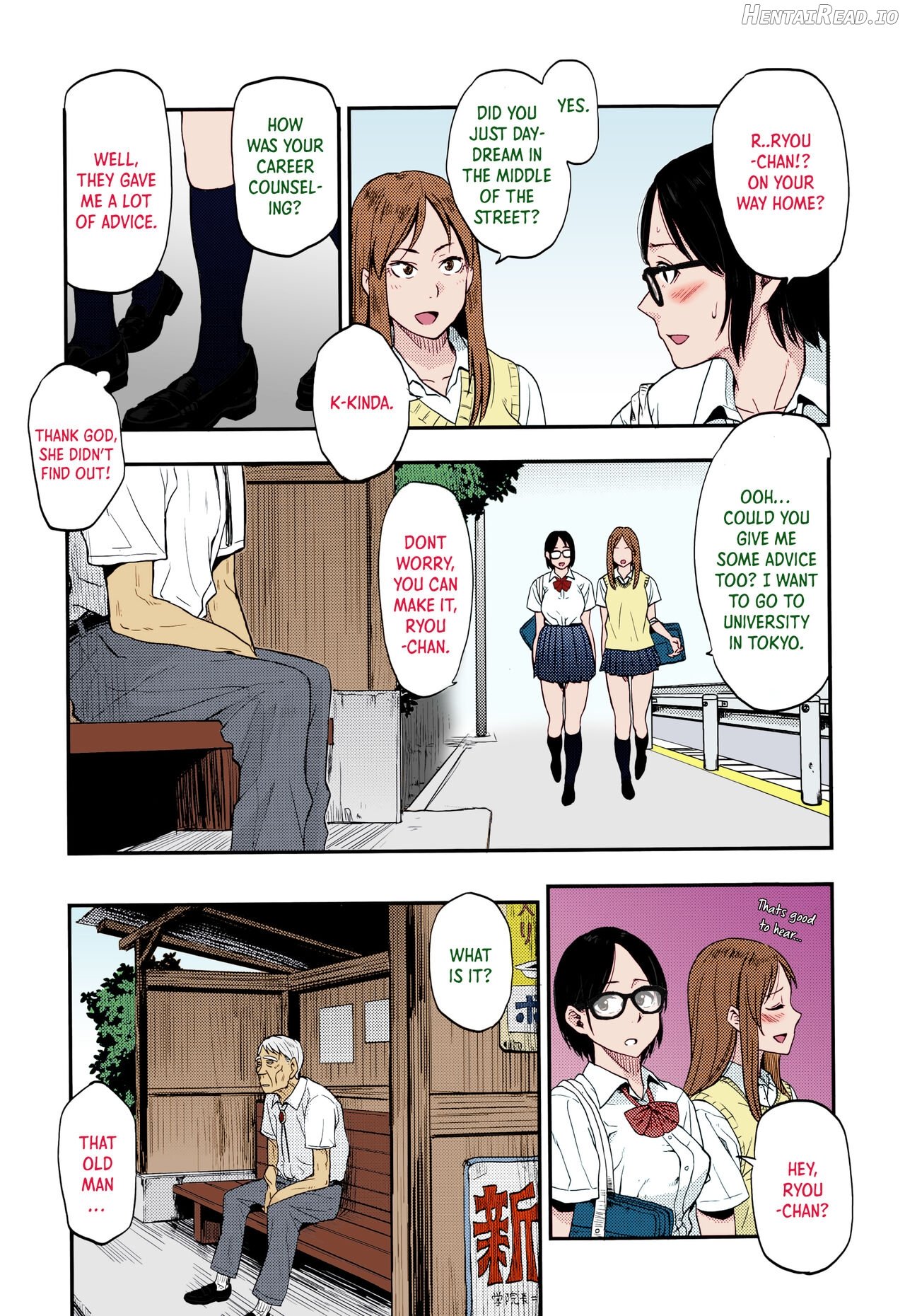 Sayako at the Bus Stop! - Colorized Chapter 3 - page 3