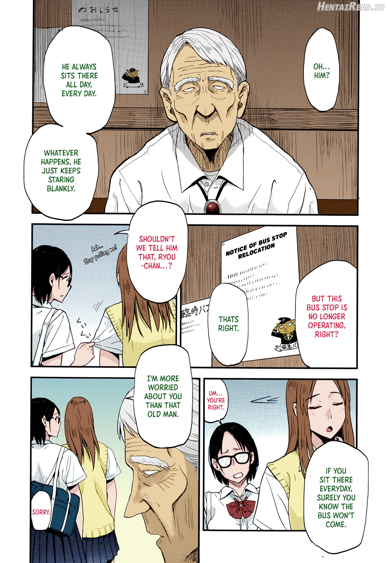 Sayako at the Bus Stop! - Colorized Chapter 3 - page 4