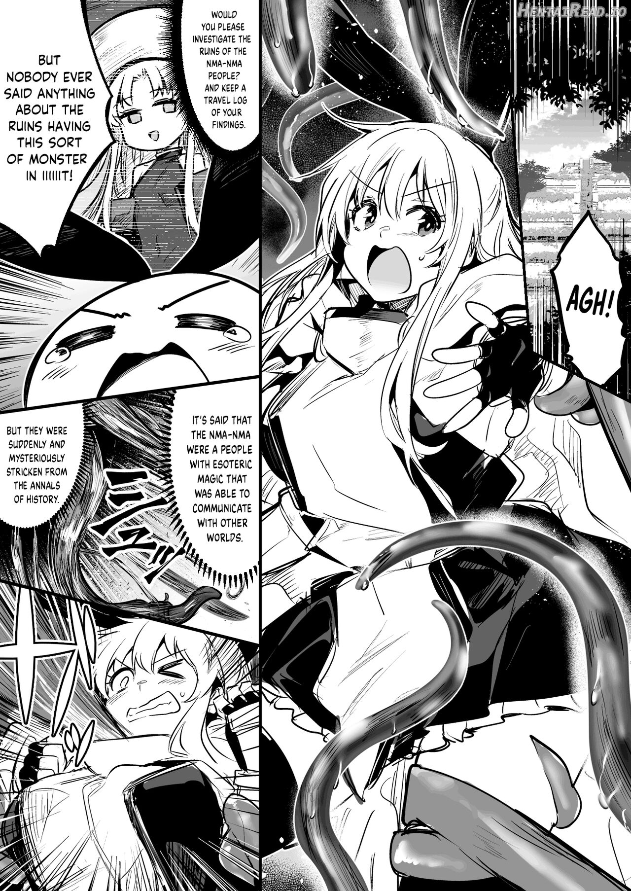 Shokushu Seibutsu ni Toro Toro ni Kaihatsusareteshimai, Futatabi Mizukara Shokushu o Mukaeire Katsuboshiteita Kairaku o Rannoshichau Bokensha Chan Chapter 1 - page 1