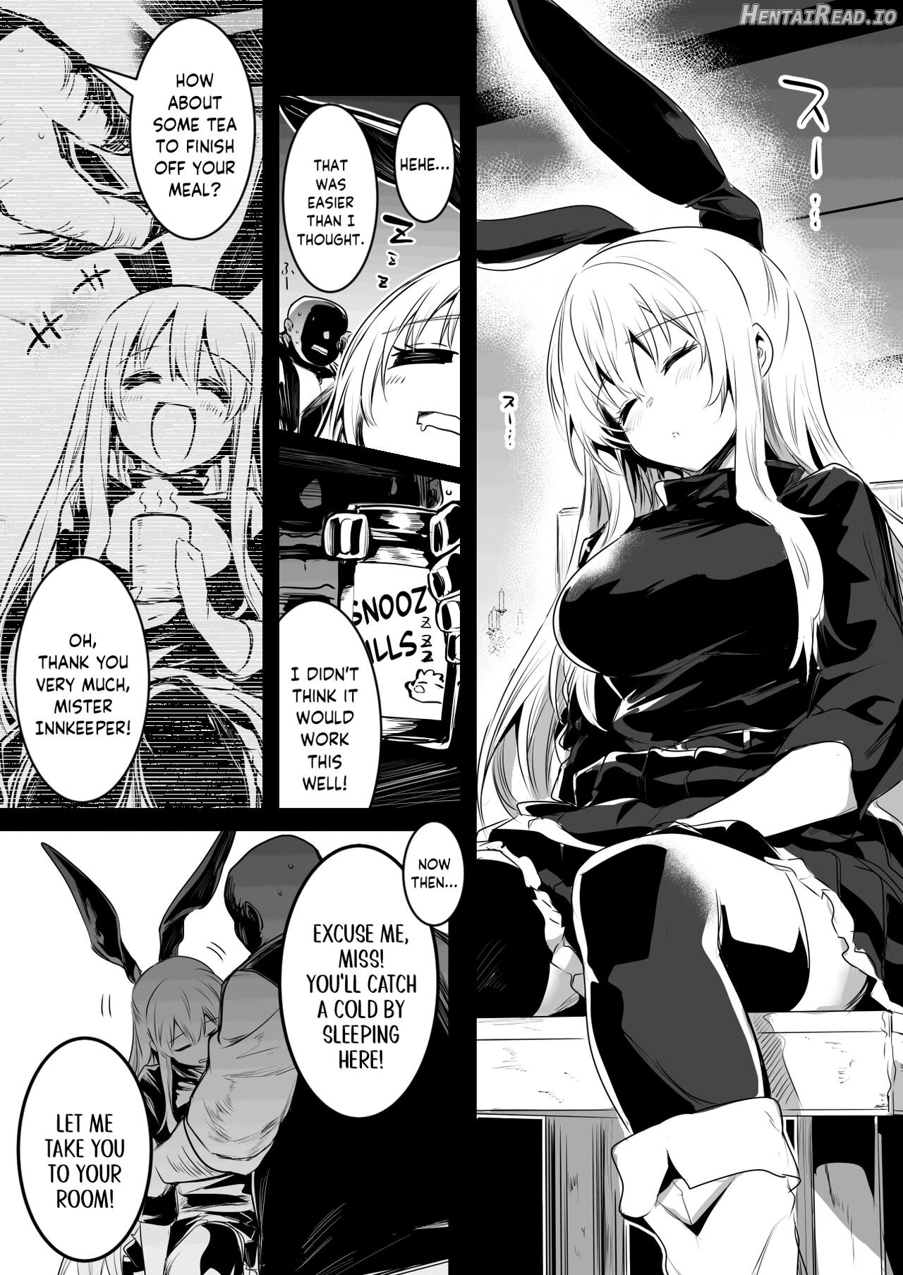 Suimin Yakuiri Drink de Suyasuya Nemutte Shimai Yadoya no Shujin ni Osowarechau Boukensha-chan Chapter 1 - page 1