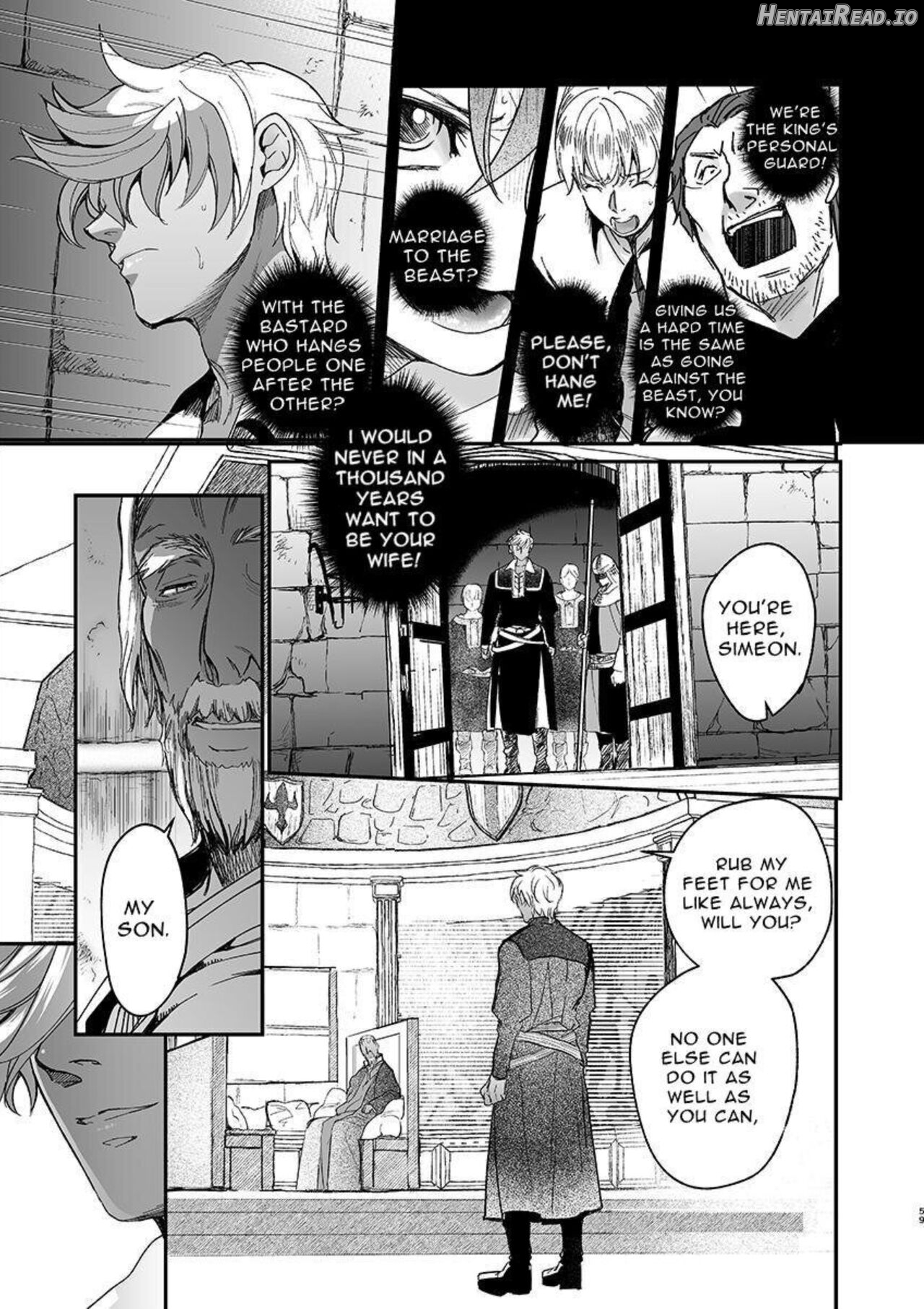 Shikei Senkoku Sareta Kenjyo ga Kiraware Ouji ni Dekiai Sarete, Shiawase ni Naru made no Monogatari・Zenpen Chapter 1 - page 56