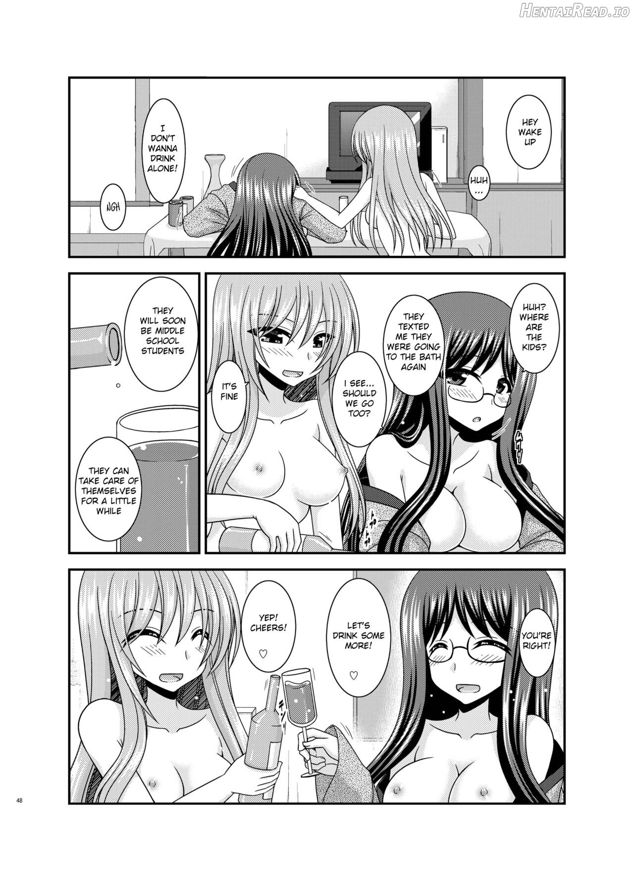 Konyoku Rotenburo de Bishoujo Futari ni Are o Misete to Onegai Sareta Hanashi Chapter 1 - page 46