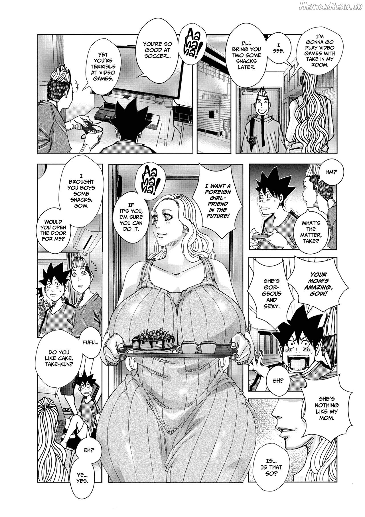 Bakunyuu Oyako Dakkudaku Teishoku Chapter 2 - page 46