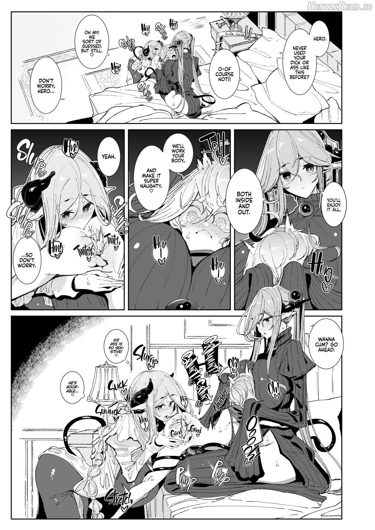 Maou Toubatsu o Oeta Yuusha-kun to Futanari Inma Futari ga Yarukotonante Kimatteru yo ne! - Decensored Chapter 1 - page 12